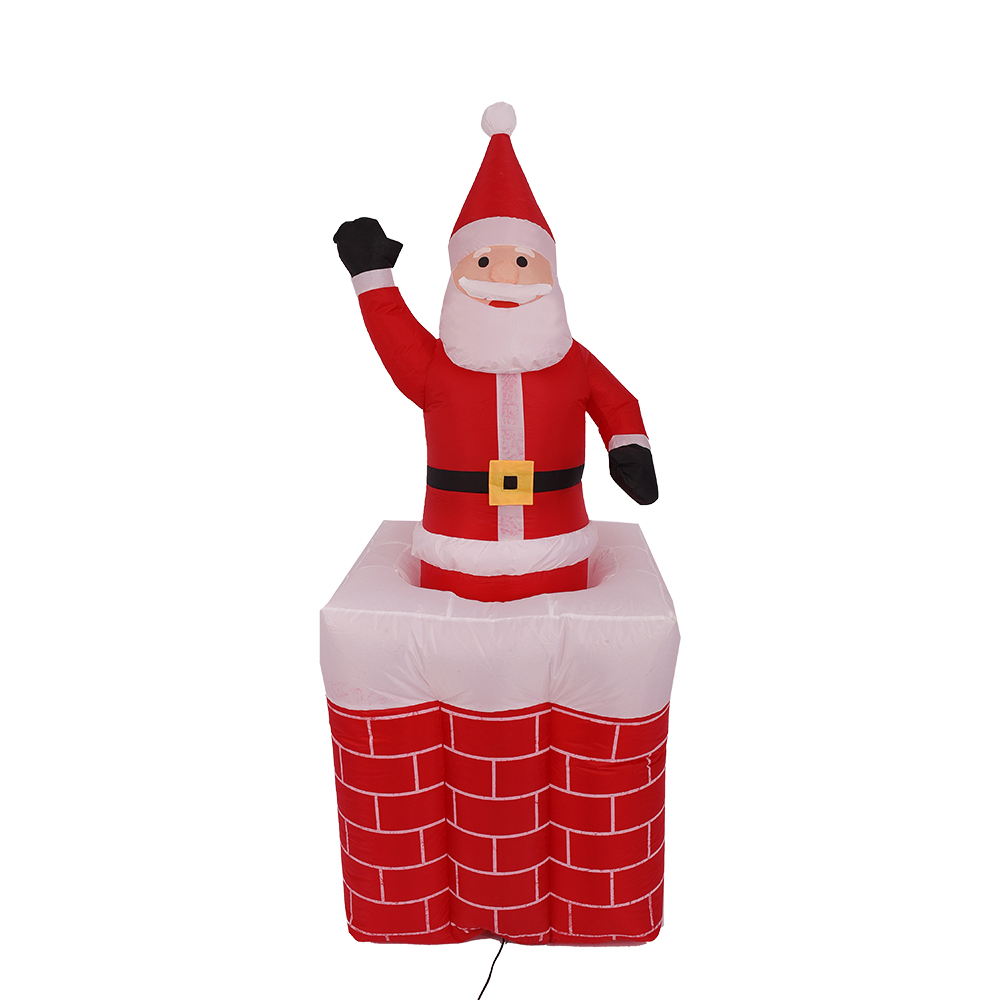 Santa tiup Natal Tinggi 160cm di cerobong asap （fungsi: atas dan bawah）（lampu led）