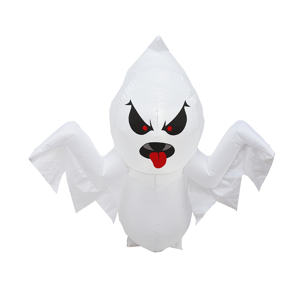 100cm Halloween inflatables dekorasi luar ruangan hantu pecah dari jendela (built-in led)